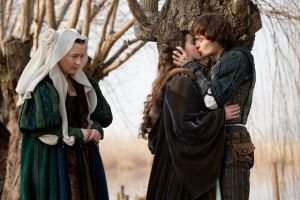 "This image released by Relativity Media shows Douglas Booth, right, and Hailee Steinfeld, center, in a scene from “Romeo and Juliet.” (AP Photo/Relativity Media, Philippe Antonello)" - Photo and caption taken from The Washington Times 